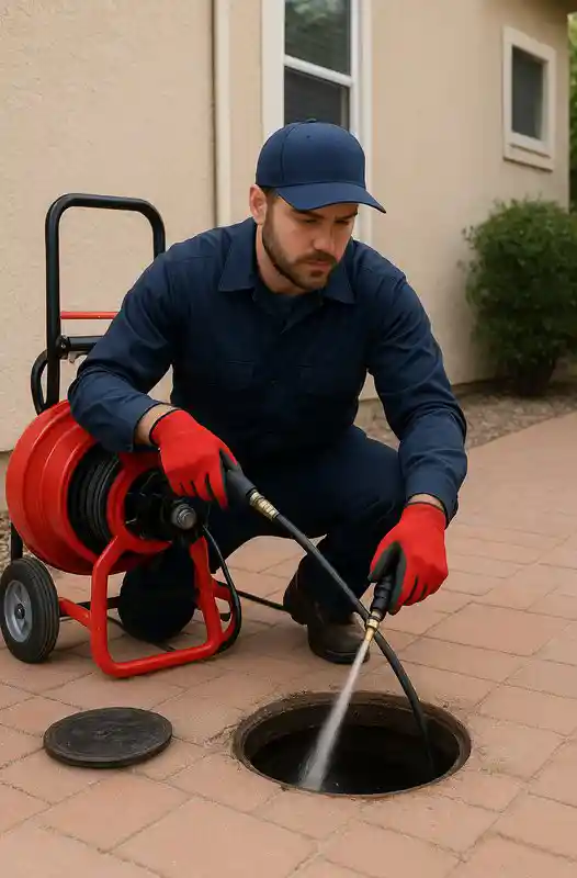 شركة تسليك مجاري في الاحساء تقوم بتنظيف خطوط الصرف الصحي باستخدام معدات حديثة